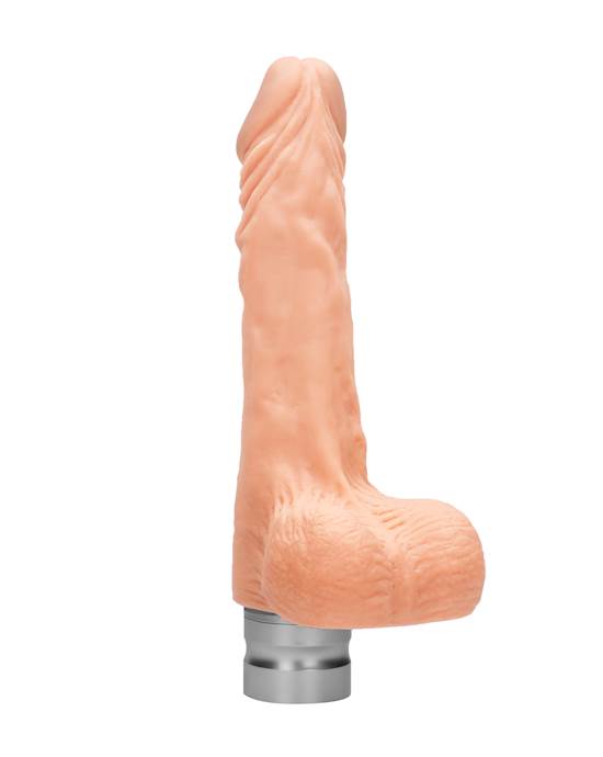 Realistic Vibrating Dildo With Balls - 7 Inch