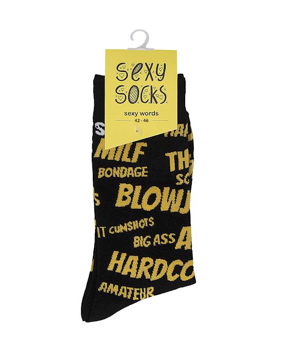 Sexy Words Socks - Size 42-46