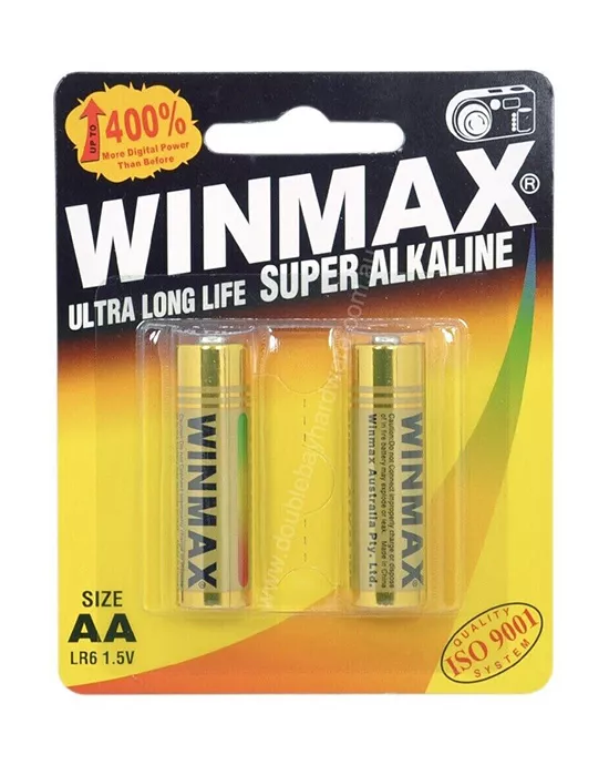Winmax Super Alkaline AA Batteries  2 Pack
