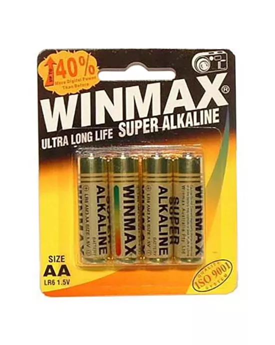 Winmax Super Alkaline AA Batteries  4 Pack