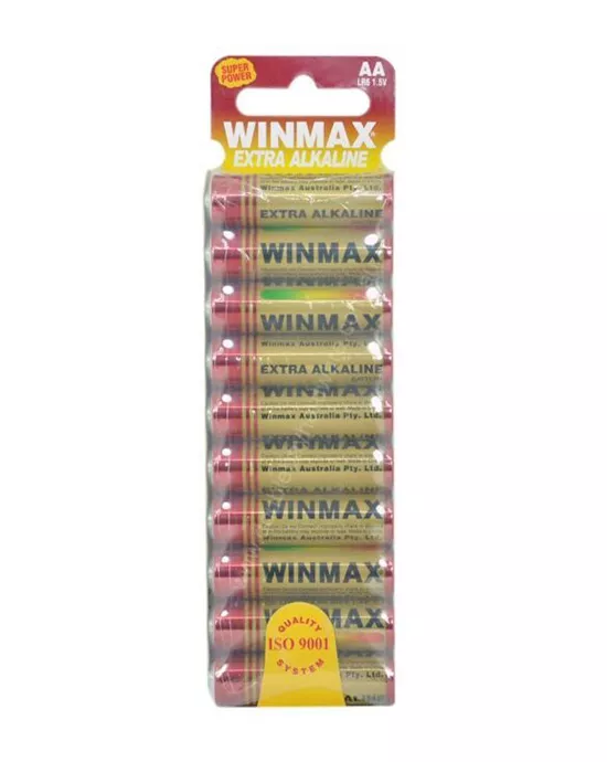 Winmax Extra Alkaline AA Batteries  10 Pack