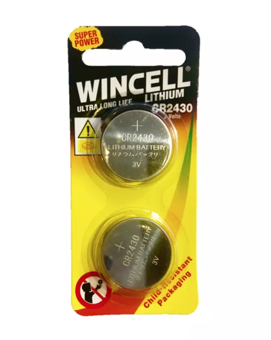 Wincell Lithium CR2430 Batteries  2 Pack