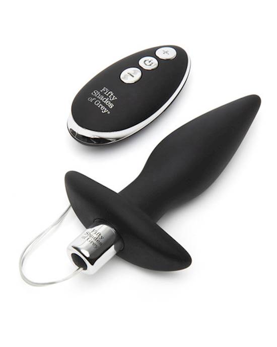 Fifty Shades Of Grey Relentless Vibrations Remote Control Butt Plug - 4.5 Inch