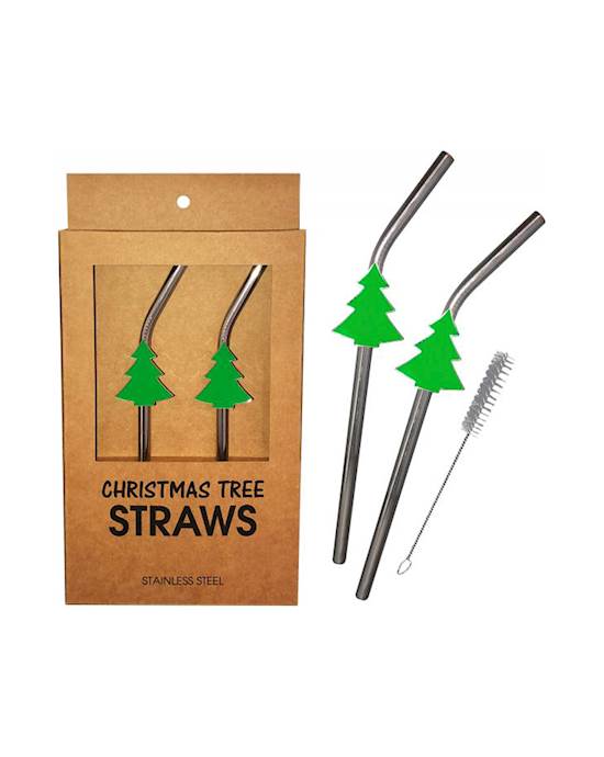 Holiday Straws - Christmas Tree