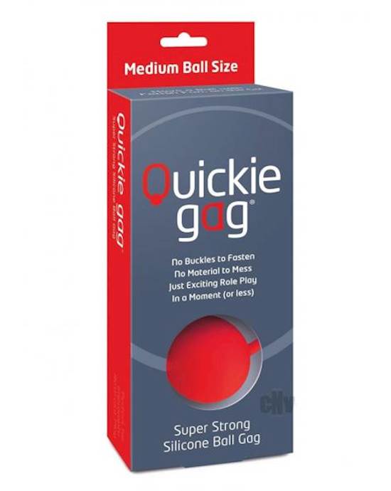 Quickie Ball Gag Medium Red