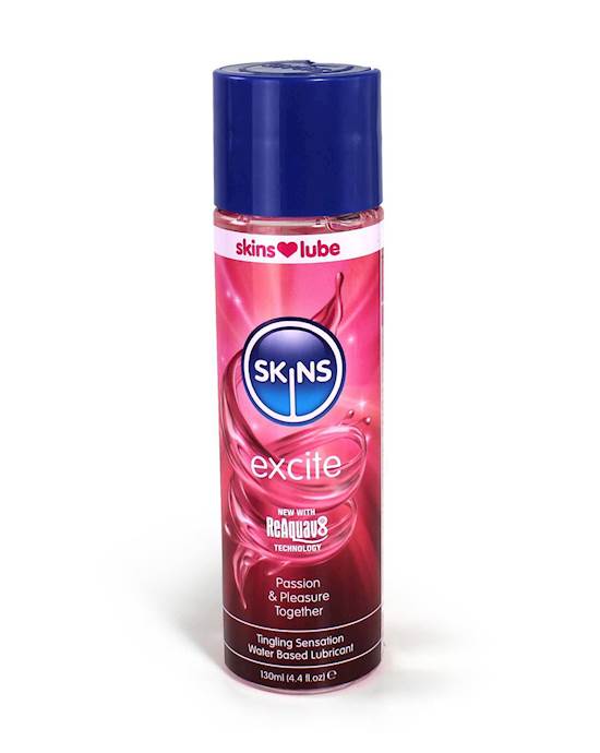 Skins Excite Tingling Water Based Lubricant 4.4 Fl Oz