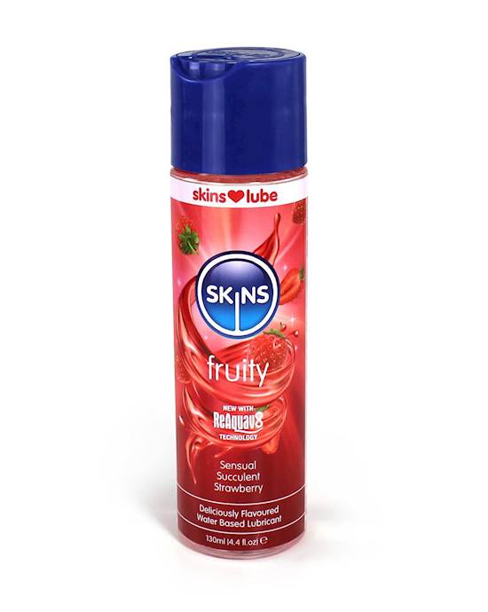 Skins Strawberry Water Based Lubricant 44 fl oz