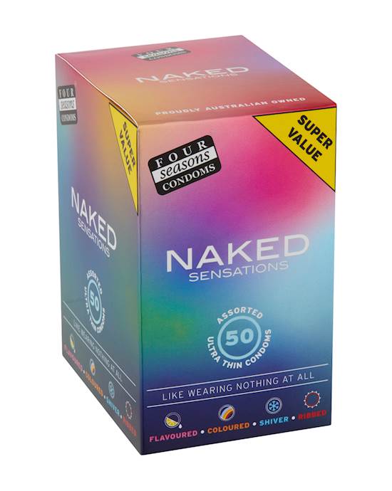 Four Seasons Naked Sensations Condoms - 50 Pack