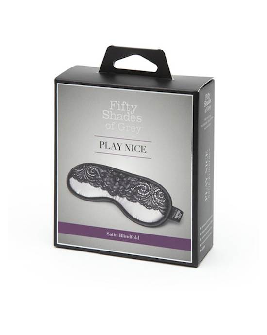 Fifty Shades Of Grey Play Nice Satin And Lace Blindfold