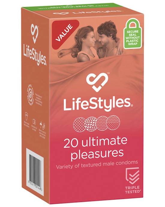 LifeStyles ULTIMATE Pleasures Condoms  20 Pack