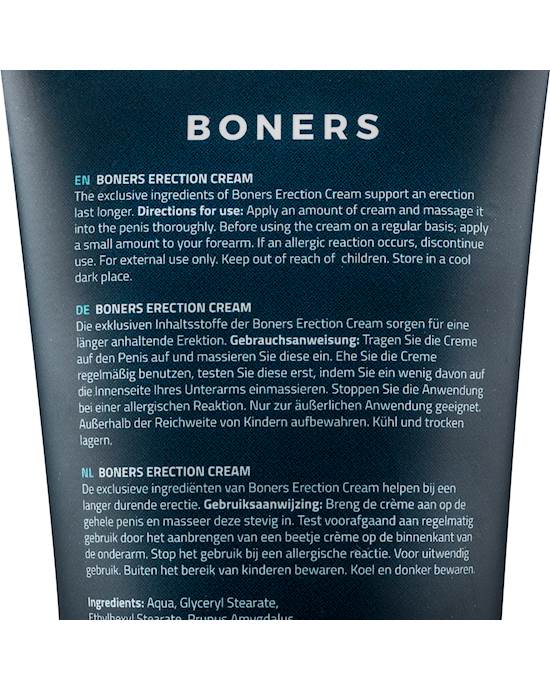 Boners Erection Cream