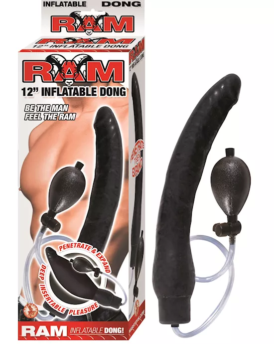 Nass Toys Ram Inflatable Dildo  12 Inch