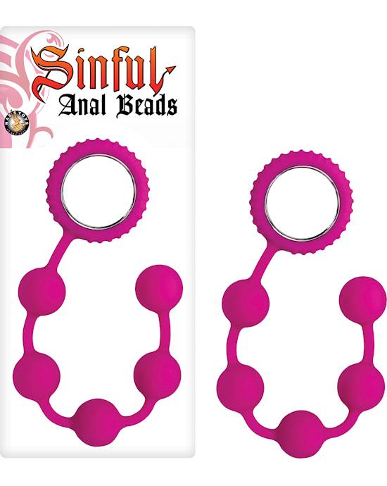 Sinful Anal Beads - 12 Inch