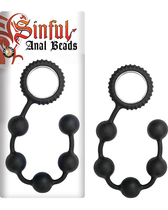 Sinful Anal Beads - 12 Inch