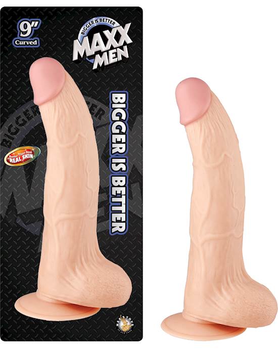 Maxx Men Curved Dong - 9 Inch