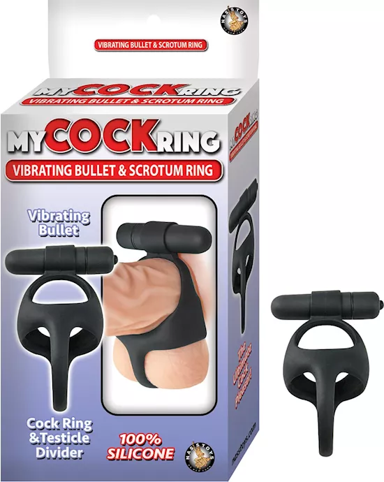 My Cock Ring Vibrating Bullet  Scrotum Ring