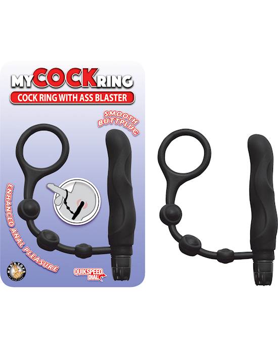 Nass Toys Cockring With Ass Blaster