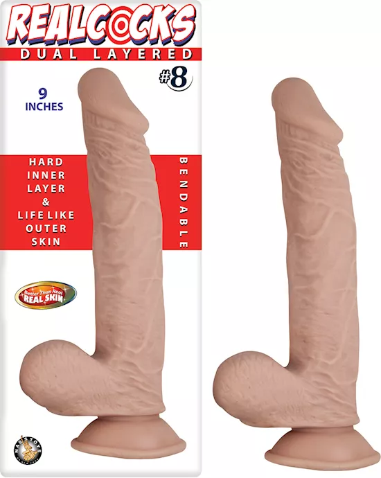 Nass Toys Dual Layered Dildo No8