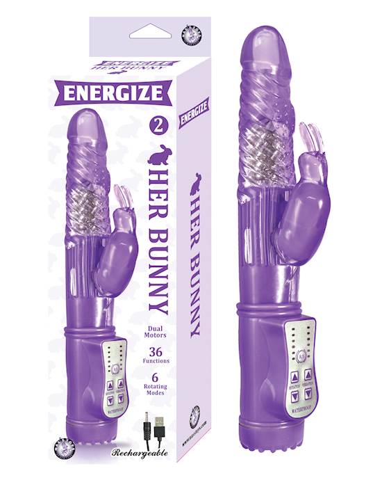 Energize Her Bunny Vibrator 2 - 9 Inch
