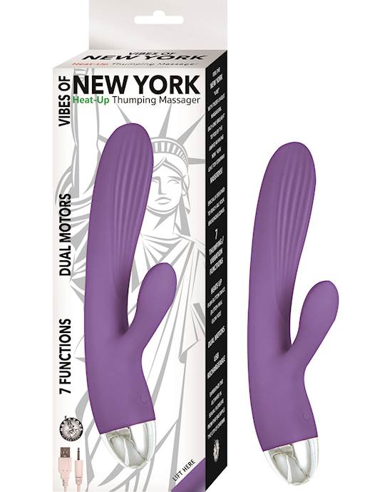 Nass Toys Vibes of New York Heat Up Thumping Massager