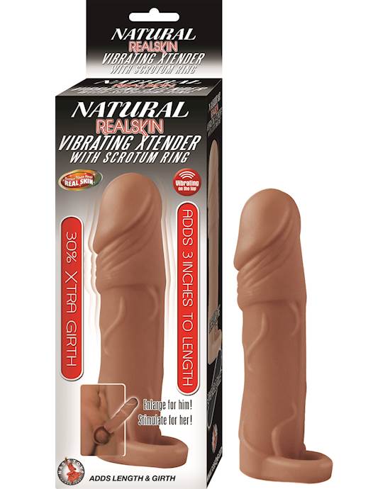 Nass Toys Vibrating Penis Extender With Scrotum Ring
