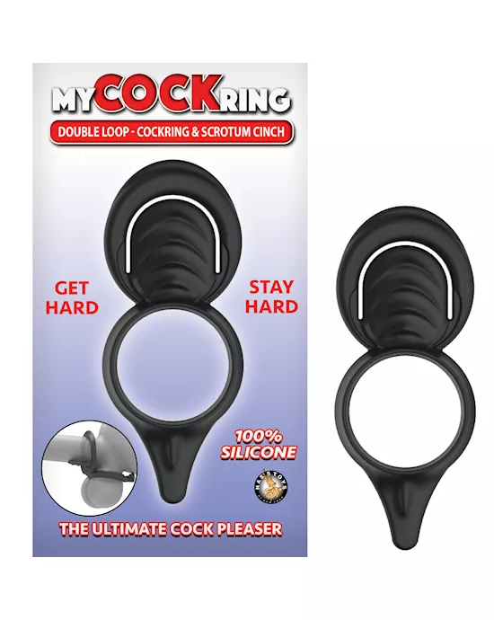Double LoopCockring  Scrotum Cinch