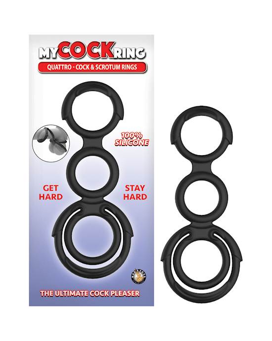 Quattro Cock & Scrotum Rings