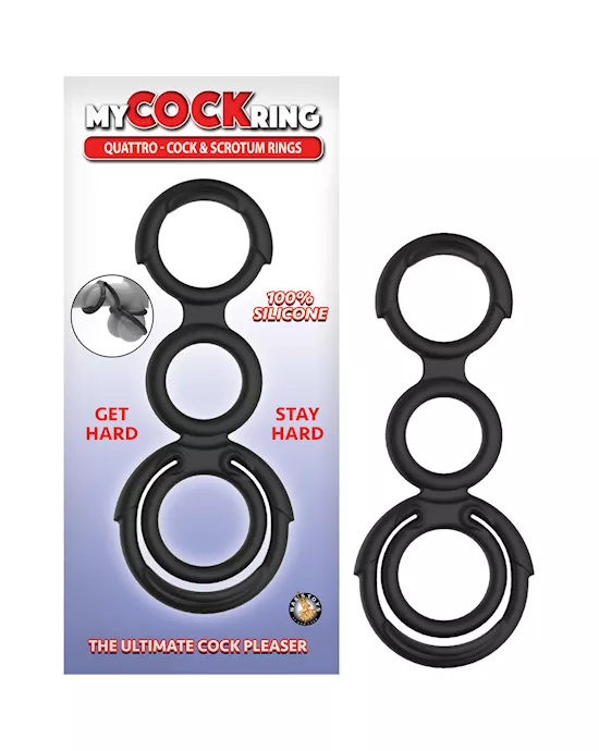 Quattro Cock  Scrotum Rings
