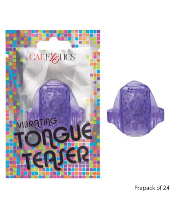 Foil Pack Vibrating Tongue Teaser Purple 24pk