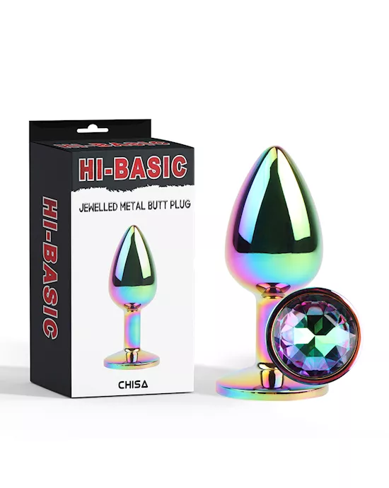 Jewelled Metel Butt Plug  28 Inch