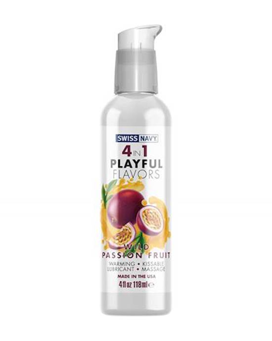 Swiss Navy 4in1 Playful Flavours Lubricant  Passionfruit  118ml