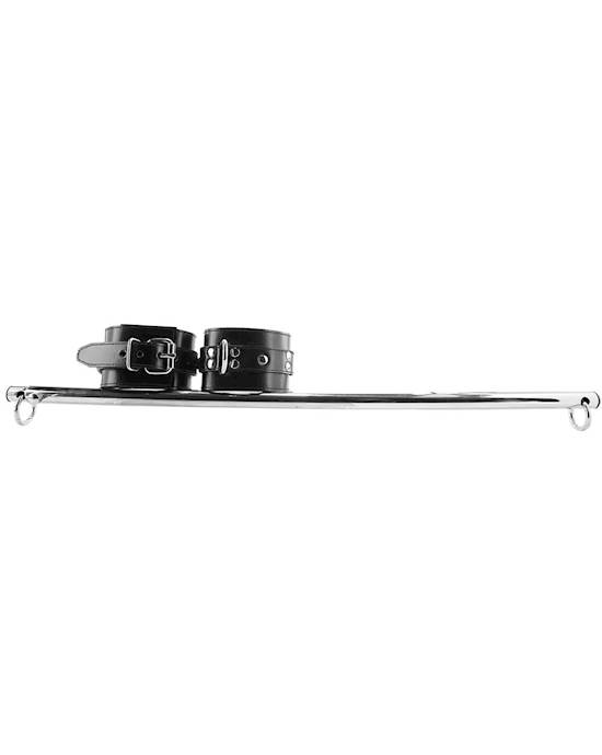 Rouge Adjustable Steel Leg Spreader Bar With Leather Cuffs