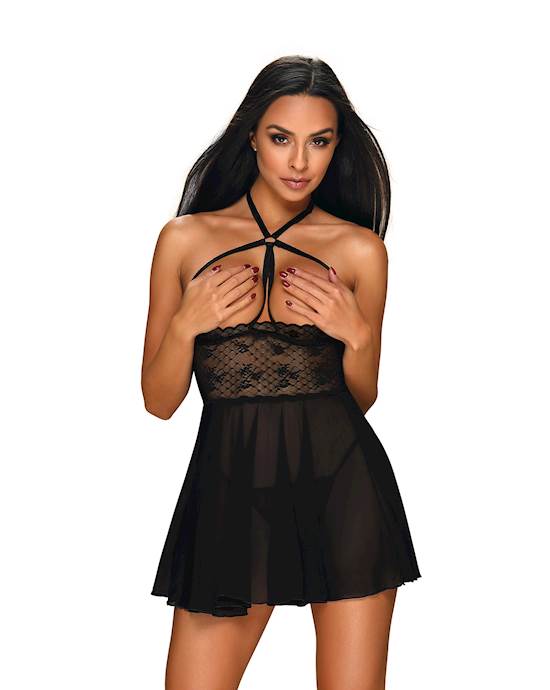 Obsessive Neonia  Babydoll and Thong