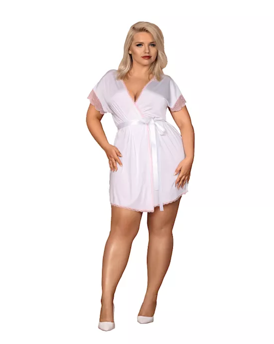 Obsessive Girlly  Peignoir and Thong