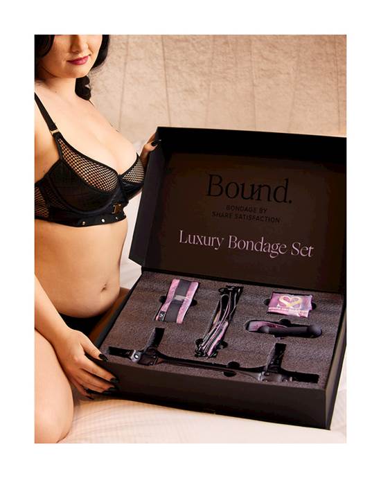Bound Luxury Collar And Leash Bondage Set