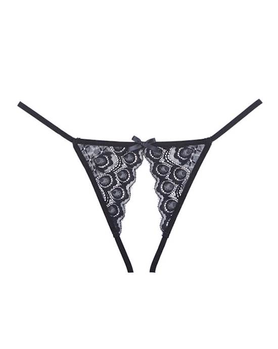 Adore Luv Web Crotchless Panty