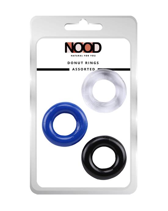 Nood Triple Donut Cock Ring Three Pack