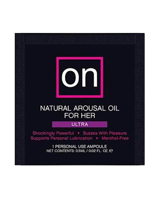 On For Her Arousal Oil Ultra - Single Use Ampoule