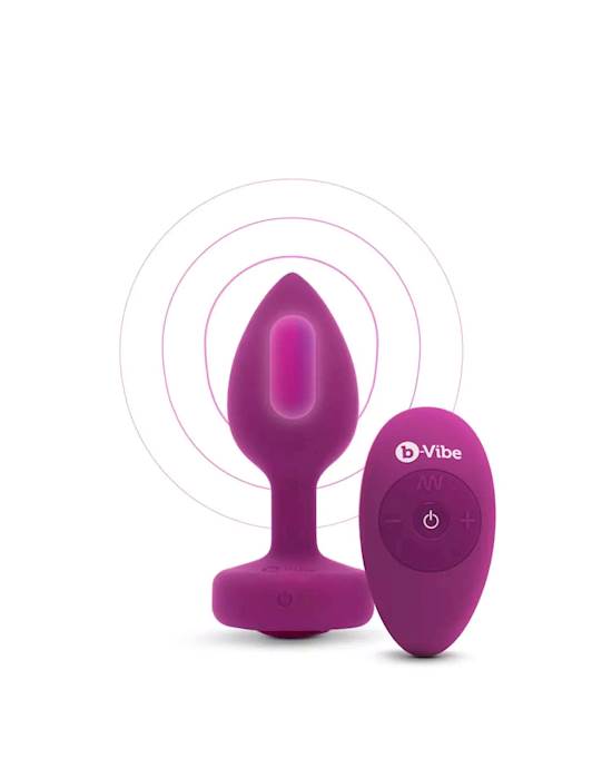 B-vibe Vibrating Jewel Plug - 3.8 Inch