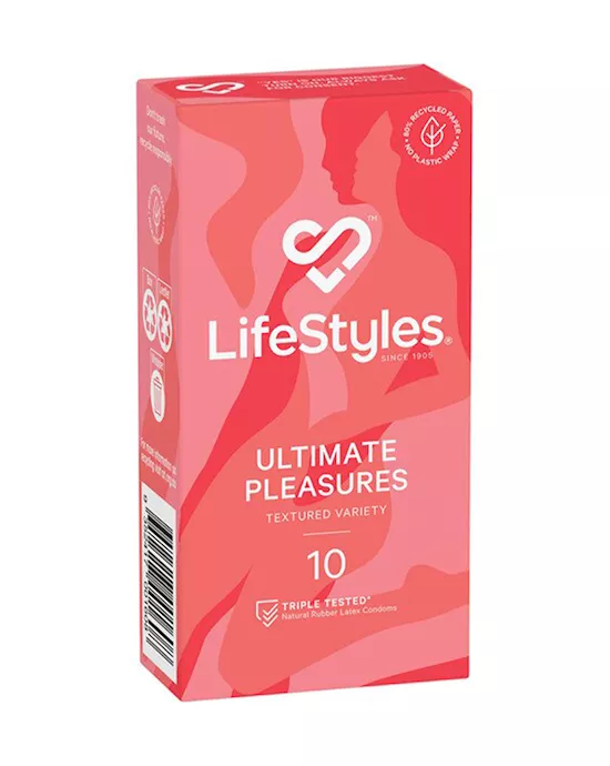 LifeStyles Ultimate Pleasures Textured Condoms 10 Pack