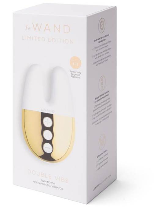 Le Wand Chrome Double Vibe Limited Edition White/gold
