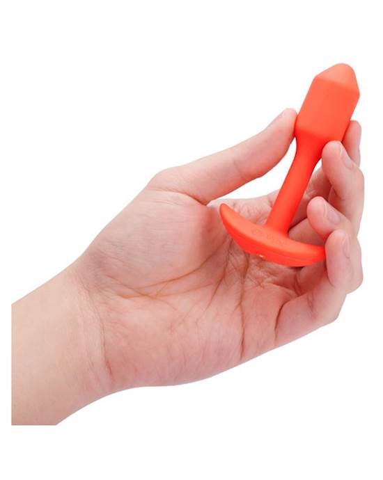 B-vibe Vibrating Snug Plug Small Orange (Size 1)