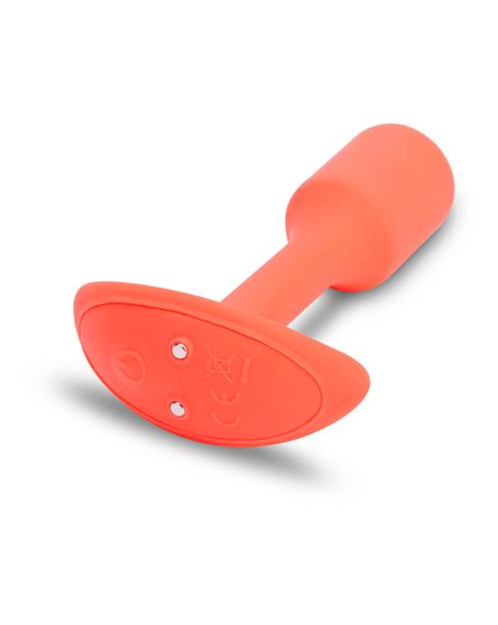 bVibe Vibrating Snug Plug Small Orange size 1