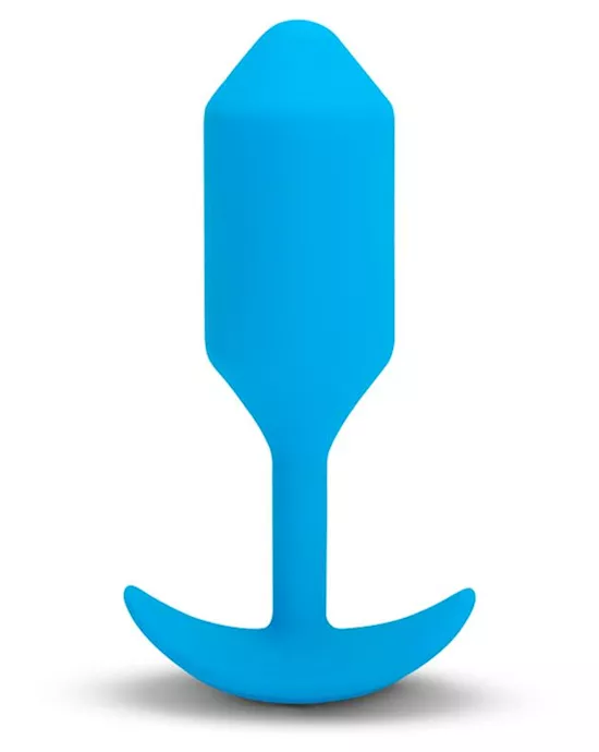 bVibe Vibrating Snug Plug Large Blue size 3