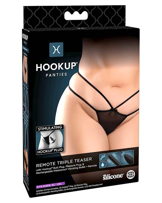 Hookup Panties Remote Triple Teaser  OSXL
