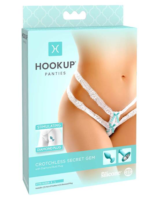 Hookup Panties Crotchless Secret Gem