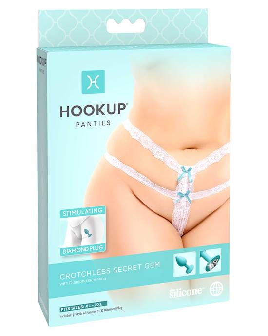 Hookup Panties Crotchless Secret Gem