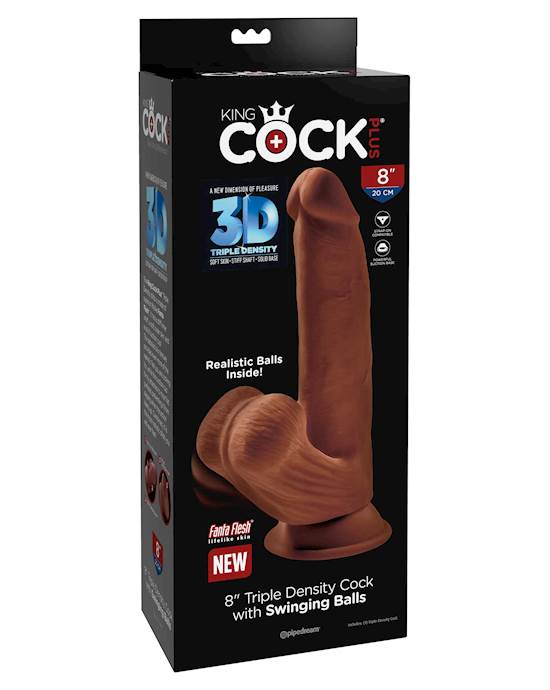 King Cock Plus Triple Density Cock With Swinging Balls