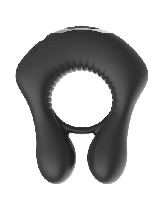 Amore Dual Vibrating Ring with Remote Control  Black