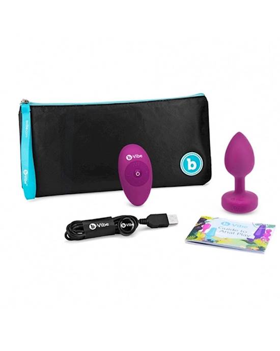 B-vibe Vibrating Jewel Plug - 3.8 Inch